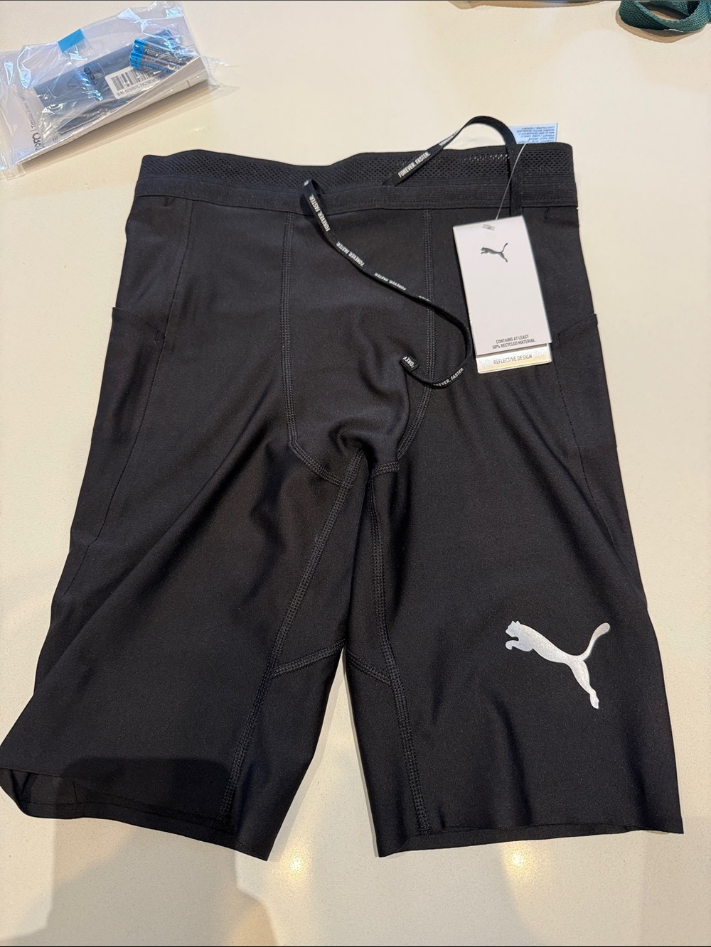Puma Black Performance Compression Shorts